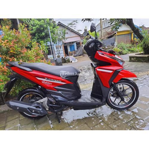 Motor Honda Vario 125 Tahun 2017 Bekas Warna Merah Siap Pakai di Sleman