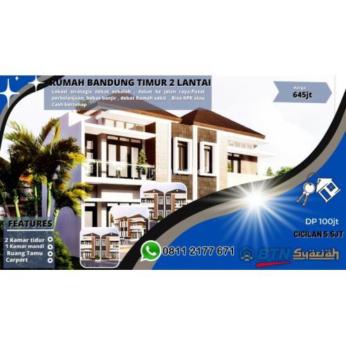 Dijual Rumah Bandung Timur 2 Lantai Type 70/73 Mekar Indah Cibiru - Bandung