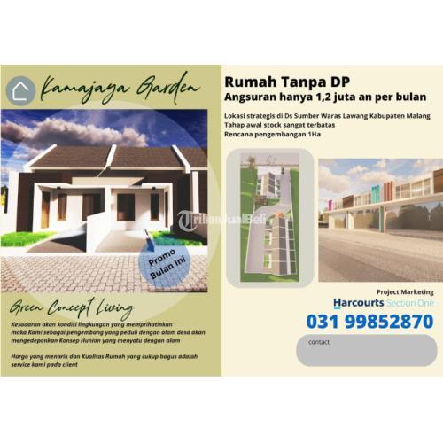Dijual Rumah Murah Tanpa Dp type 36/75 m2 - Malang