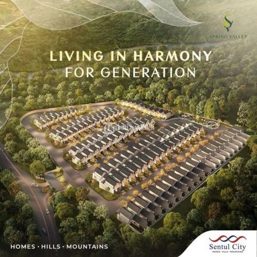 rumah baru di cluster terbaru sentul city, spring valley stok terbatas nup segera