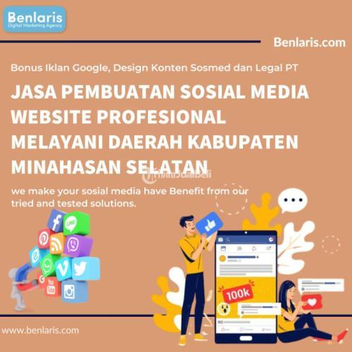 Jasa Pembuatan Sosial Media Profesional Melayani Daerah Kabupaten Minahasan Selatan - Denpasar