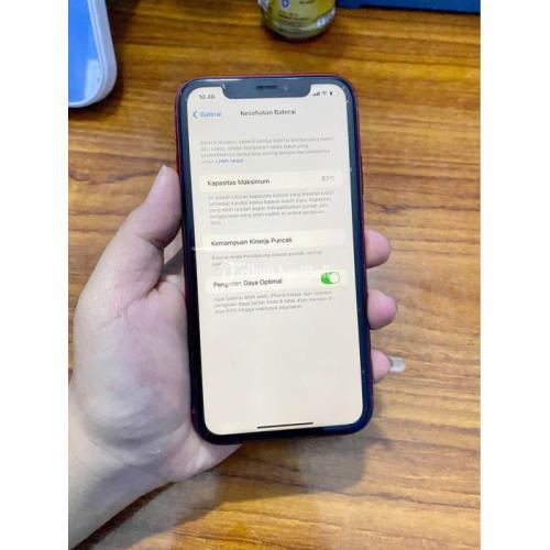 HP iPhone XR 64GB Merah Seken Fullset Siap Pakai - Sidoarjo