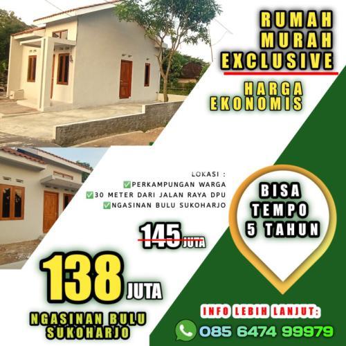 rumah murah di ngasinan bulu sukoharjo