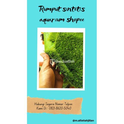 rumput sintetis aquarium shopee