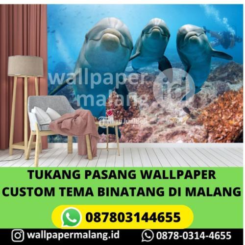 Tukang Pasang Wallpaper Sticker Custom Tema Binatang - Malang
