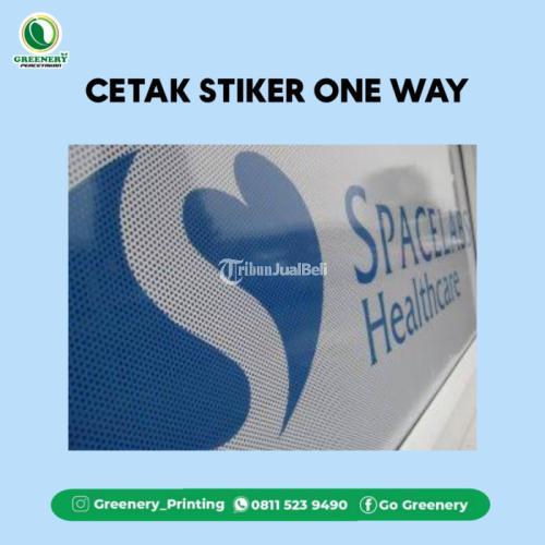 Cetak Stiker One Way - Palangkaraya