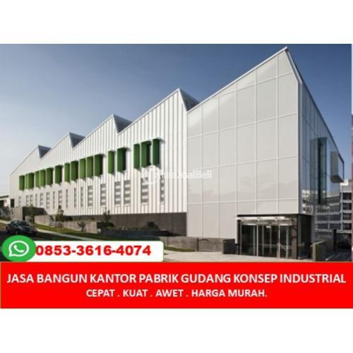 Kontraktor Kantor Pabrik Gudang Konsep Industrial