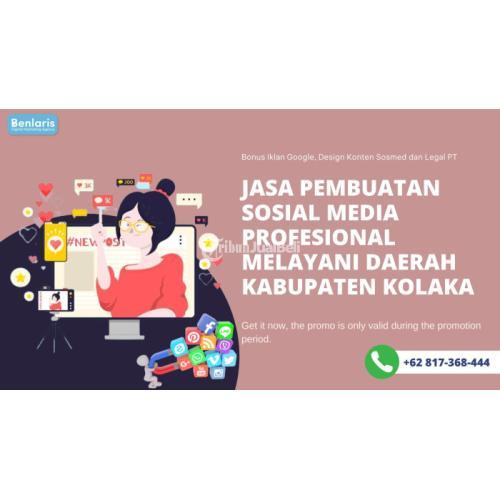 Jasa Pembuatan Sosial Media Profesional Melayani Daerah Kabupaten Kolaka - Denpasar