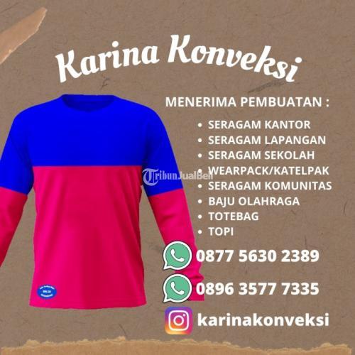 Konveksi Baju Kaos Polos Lengan Panjang Pria di Yalimo