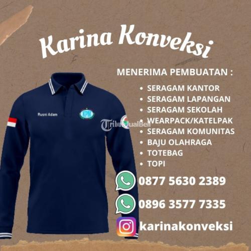 Konveksi Baju Kaos Polos Lengan Panjang Pria di Yalimo