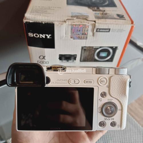 Kamera Mirrorless Sony A6000 Lensa Kit Second Fungsi Normal Di