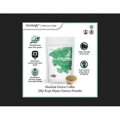 Herbilogy Green coffee (Biji Kopi Hijau) Extract Powder 100g jmggroup.store