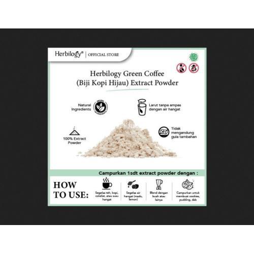 Herbilogy Green coffee (Biji Kopi Hijau) Extract Powder 100g jmggroup.store