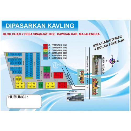 TANAH KAVLING BLOK CIJATI 2 DESA SINARJATI KEC.DAWUAN KAB.MAJALENGKA