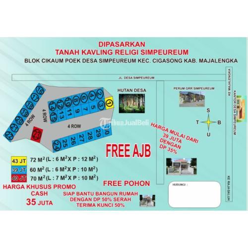 Dijual Tanah Kavling Siap Bangun Lokasi Strategis - Majalengka