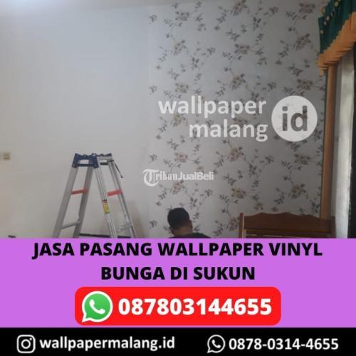 Jasa Pemasangan Wallper Vinyl Bunga di Sukun - Malang Kota