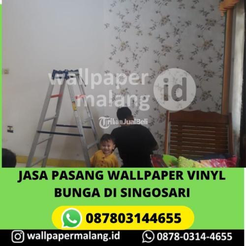 JASA PASANG WALLPAPER VINYL BUNGA DI SINGOSARI
