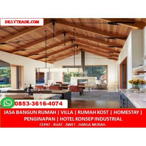 Kontraktor Villa Penginapan Hotel Konsep Industrial - Malang