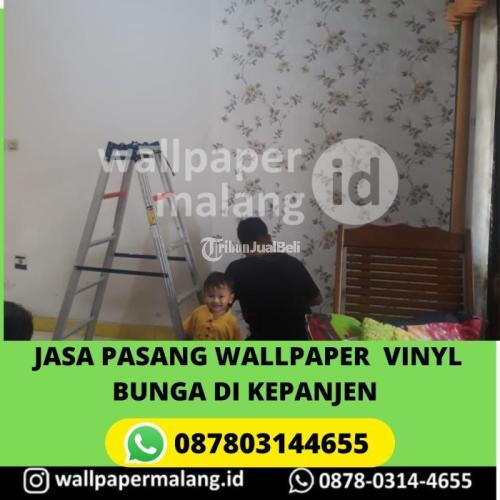 JASA PASANG WALLPAPER VINYL BUNGA DI KEPANJEN