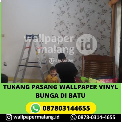 TUKANG PASANG WALLPAPER VINYL BUNGA DI BATU