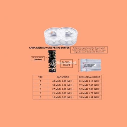 Spring Buffer Mobil Karet Dumper Peredam Guncangan