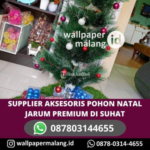 SUPPLIER AKSESORIS POHON NATAL JARUM PREMIUM DI SUHAT