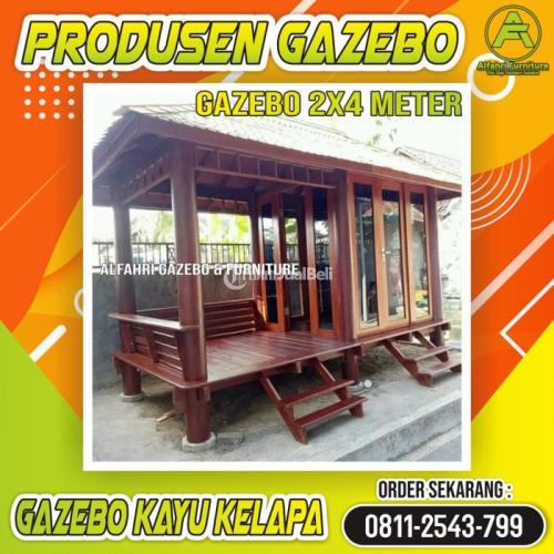Gazebo Kayu 2x4 Meter Mushola Dinding Kaca Bandung | HP/WA: 08112543799 | Alfahri Furniture