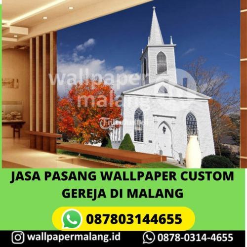 JASA PASANG WALLPAPER VINYL GARIS PREMIUM DI BLIMBING