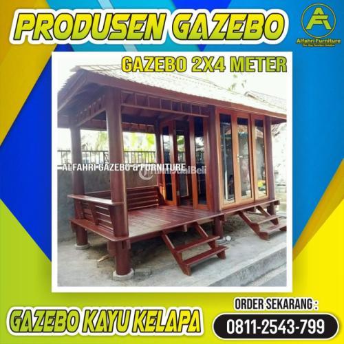 Gazebo Kayu 2x4 Meter Mushola Dinding Kaca Bekasi | HP/WA: 08112543799 | Alfahri Furniture