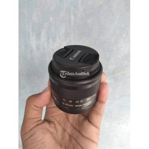 Lensa Kit STM Mirrorless Canon Second Siap Pakai Murah di Semarang