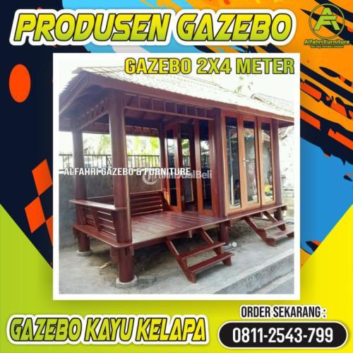 Gazebo Kayu 2x4 Meter Mushola Dinding Kaca Bogor | HP/WA: 08112543799 | Alfahri Furniture