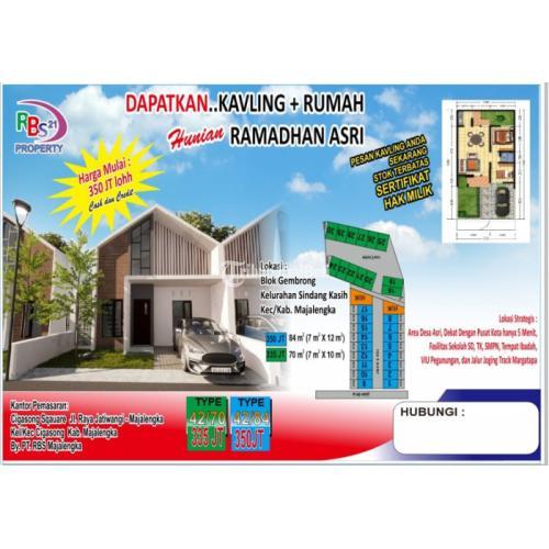 Dijual Tanah Kavling + Rumah Lokasi Akses Jalan Mobil di Blok Dukuh Asem - Majalengka