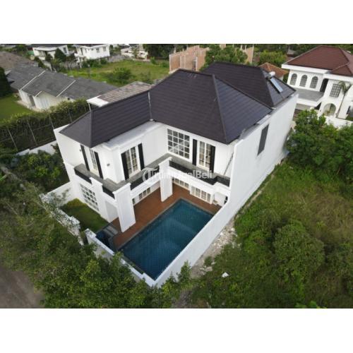 rumah baru full marmer, kolam renang dan lift siap huni di cluster elite sentul city, bogor