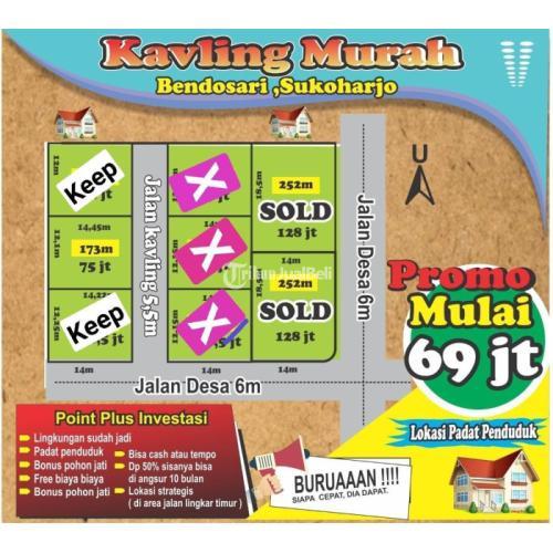 Dijual Tanah Kavling Siap Bangun Harga Terjangkau - Sukoharjo
