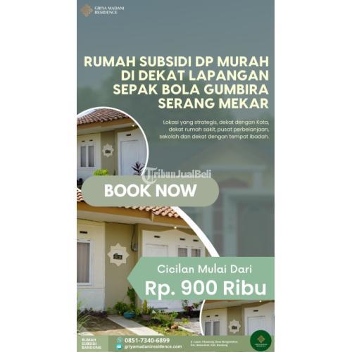 Dijual Rumah Subsidi Murah dengan DP Murah di Dekat Lapangan Sepak Bola Gumbira Serang Mekar - Bandung