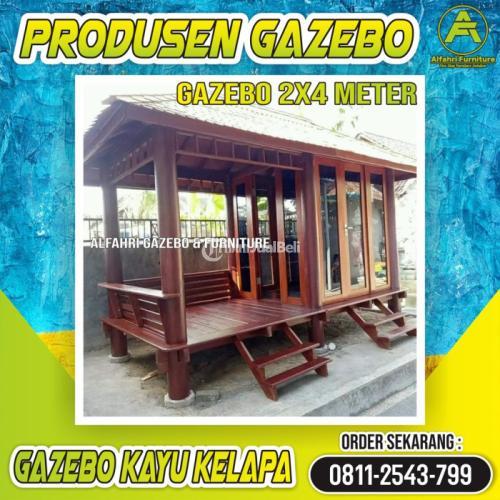 Gazebo Kayu 2x4 Meter Mushola Dinding Kaca Cimahi | HP/WA: 08112543799 | Alfahri Furniture