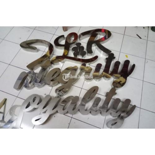 Jasa Pembuatan Huruf Timbul Acrylic Stainless Galvanis - Banjarnegara