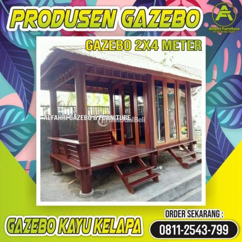 Gazebo Kayu 2x4 Meter Mushola Dinding Kaca Cirebon | HP/WA: 08112543799 | Alfahri Furniture