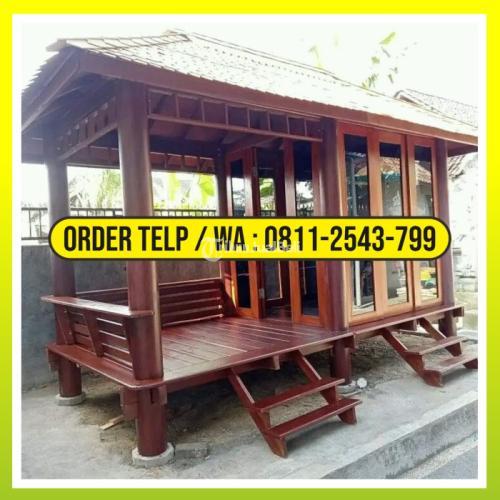 Gazebo Kayu 2x4 Meter Mushola Dinding Kaca Cirebon | HP/WA: 08112543799 | Alfahri Furniture