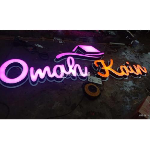 Huruf Timbul Acrylic Stainless Galvanis - Kebumen