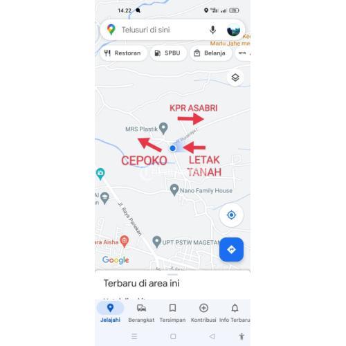 Dijual Tanah Murah Magetan Luas 432 m2 SHM Akses MobiL Simpangan - Magetan