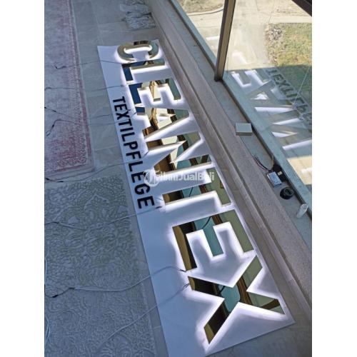 Huruf Timbul Acrylic Stainless Galvanis - Banjar