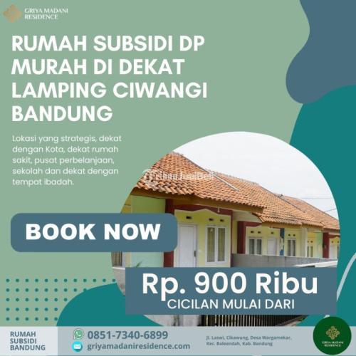 Rumah Subsidi Murah dengan DP Murah di Dekat Lamping Ciwangi Bandung
