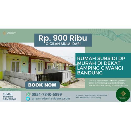 Rumah Subsidi Murah dengan DP Murah di Dekat Lamping Ciwangi Bandung