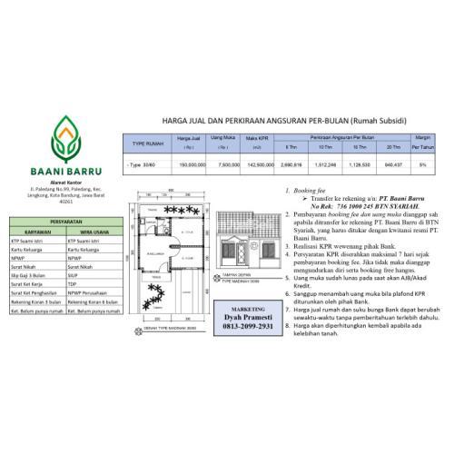 Rumah Subsidi Murah dengan DP Murah di Dekat Klinik Bintari Medika Bandung