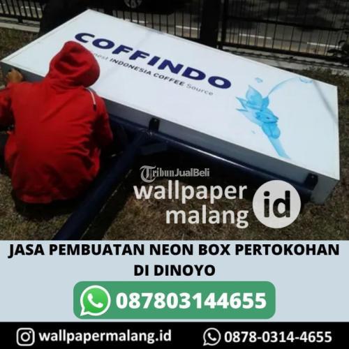 JASA PEMBUATAN NEON BOX PERTOKOHAN DI DINOYO