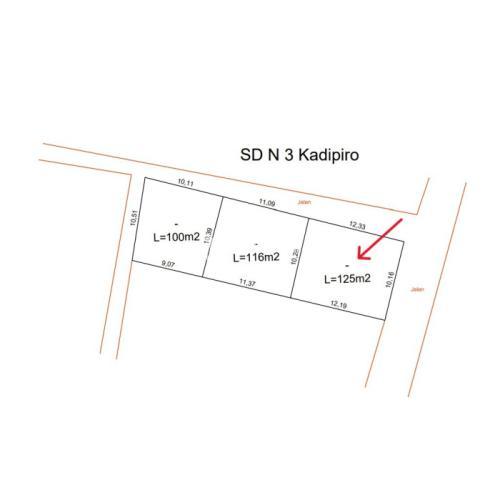 Dijual Tanah Luas 125 m2 Sonopakis Barat SLB Jl Wates Km 3 dalam Ringroad SHM - Bantul