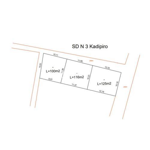 Dijual Tanah Luas 125 m2 Sonopakis Barat SLB Jl Wates Km 3 dalam Ringroad SHM - Bantul