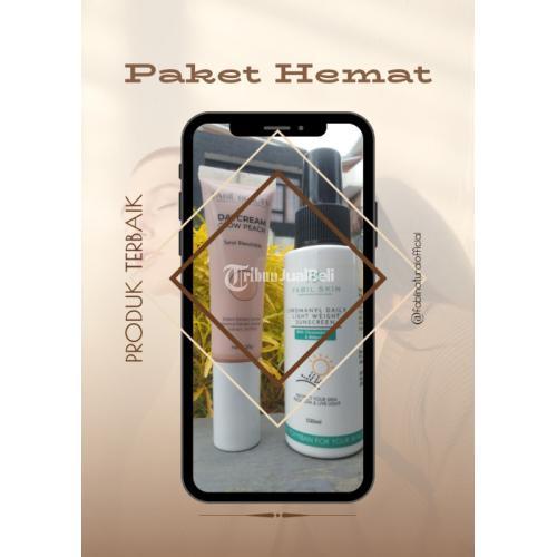 Fabil Natural Cream Wajah Untuk Flek Hitam, Day Cream Glow Peach - Bogor