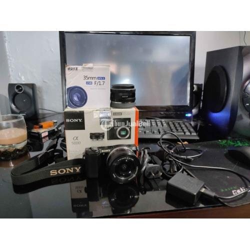 Kamera Mirrorless Sony A5000 Lensa Kit No Jamur Harga Nego di Bandung
